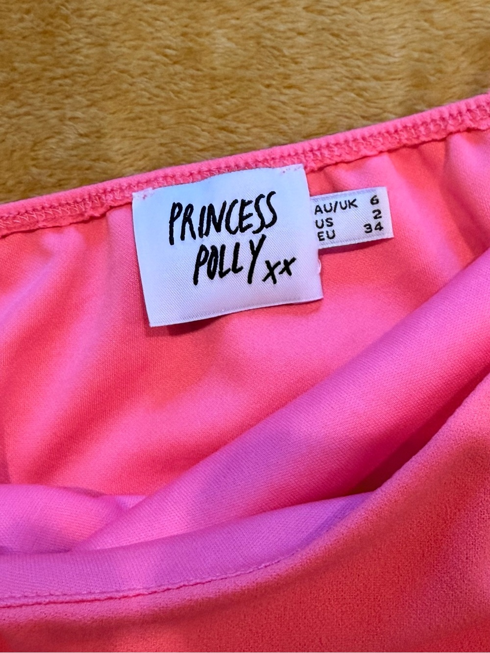 Princess Polly Neon Pink Bodysuit Size 2 - Picture 5 of 9